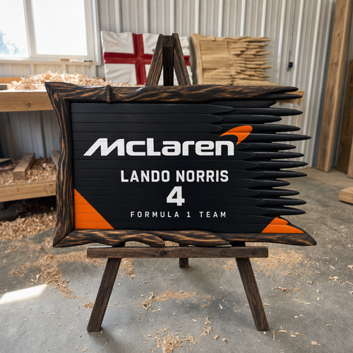 Mike's Handcrafted F1 Wooden Flags